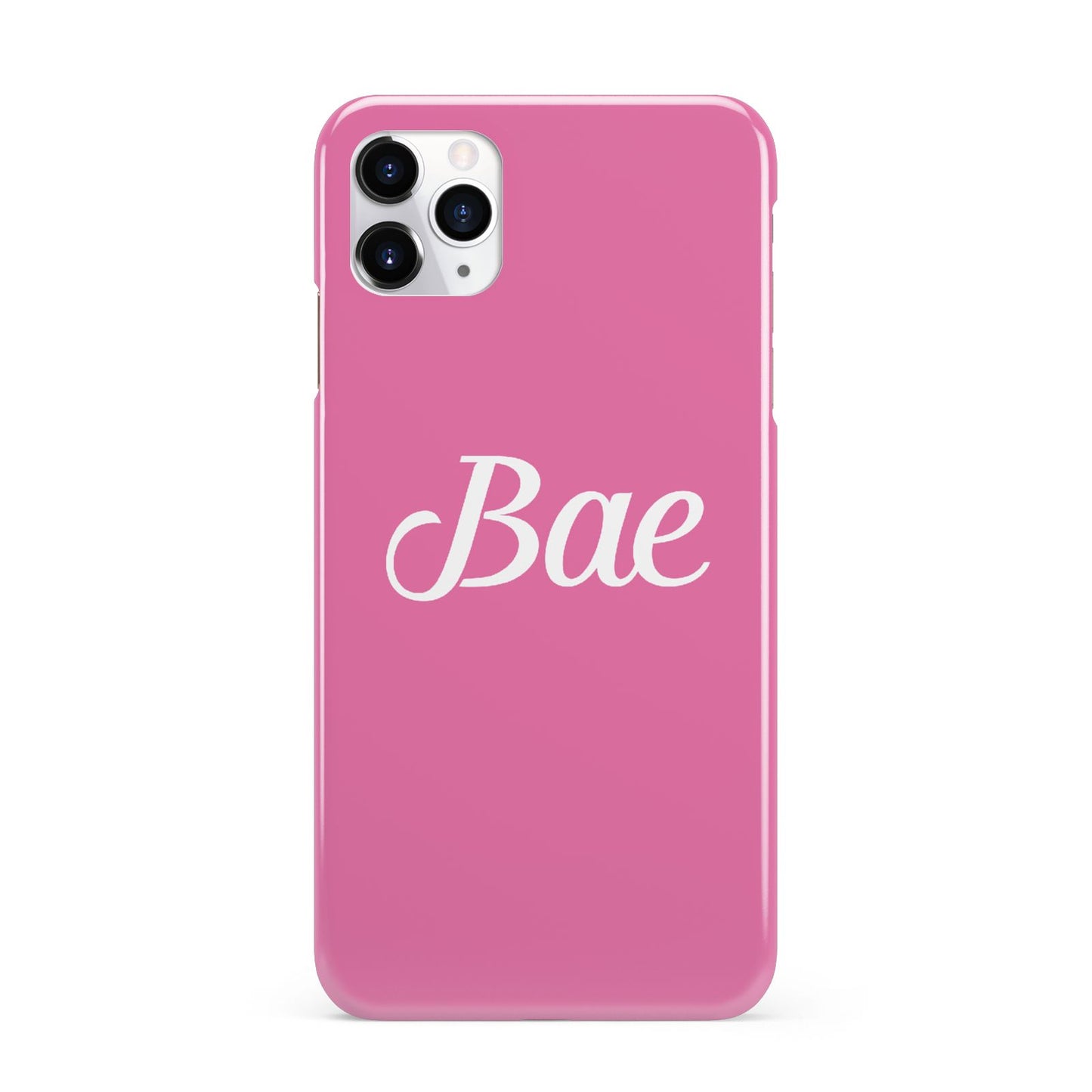 Valentines Bae Text Pink iPhone 11 Pro Max 3D Snap Case