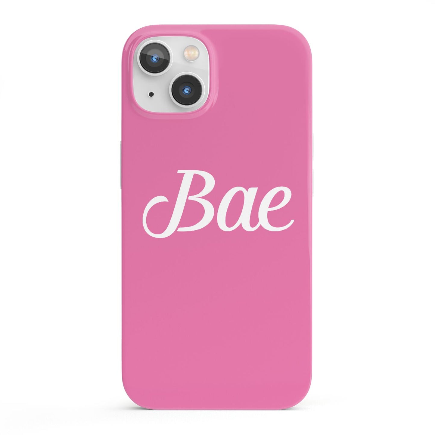 Valentines Bae Text Pink iPhone 13 Full Wrap 3D Snap Case