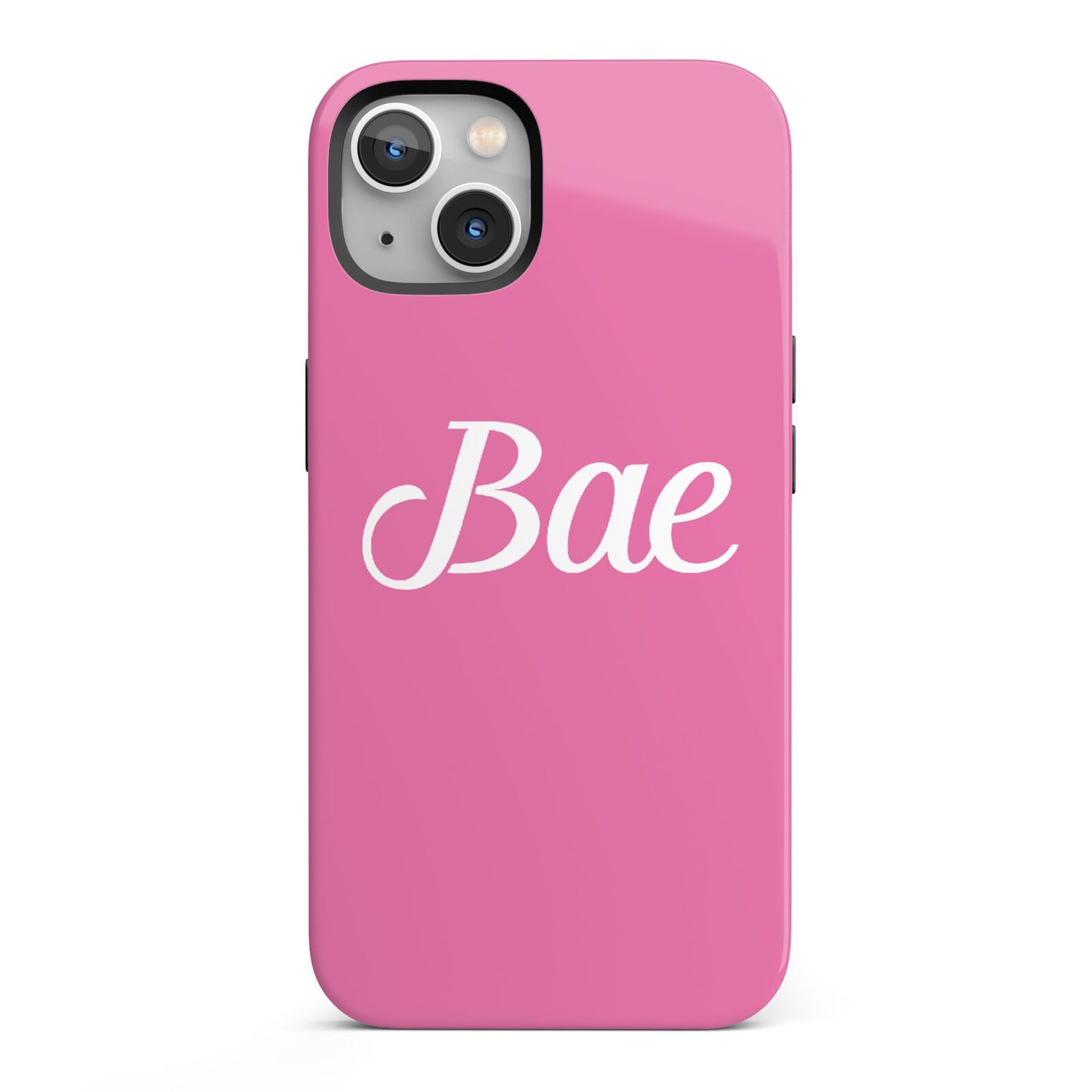 Valentines Bae Text Pink iPhone 13 Full Wrap 3D Tough Case
