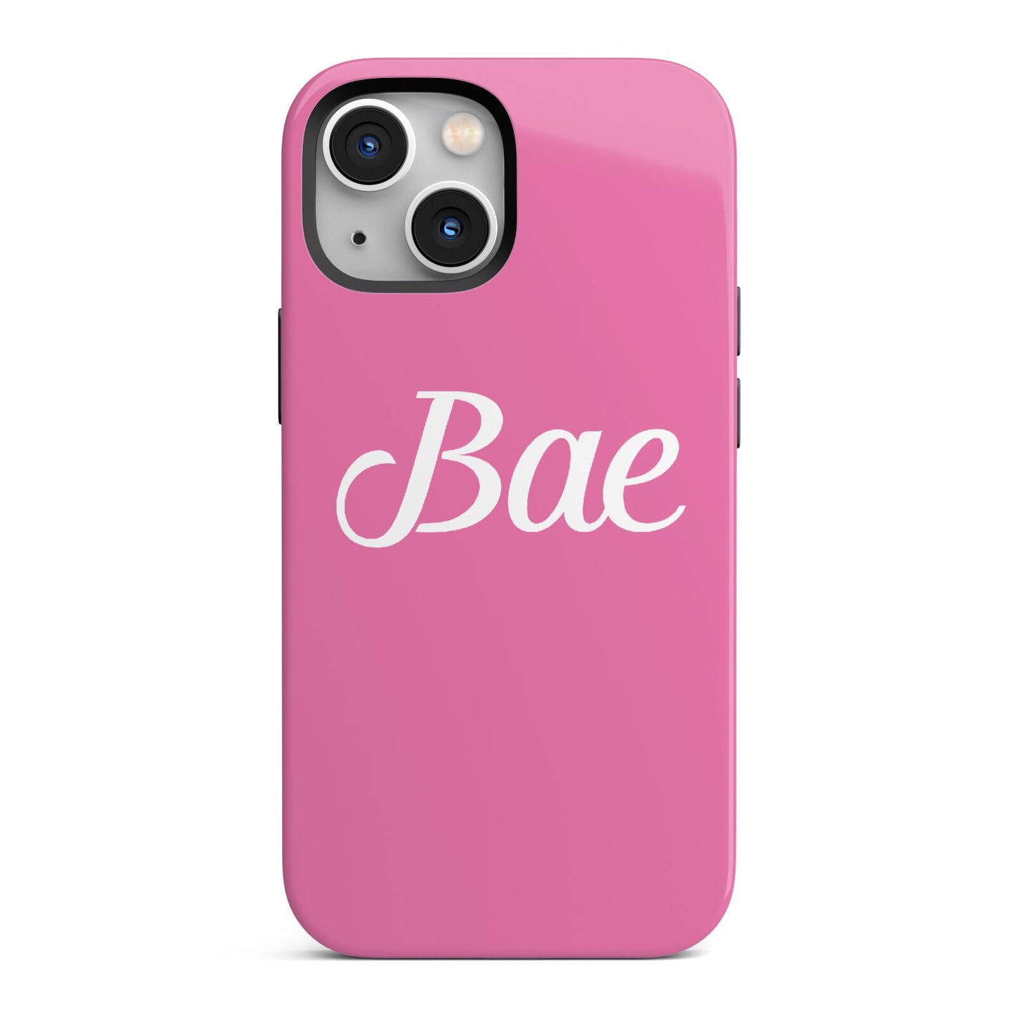 Valentines Bae Text Pink iPhone 13 Mini Full Wrap 3D Tough Case