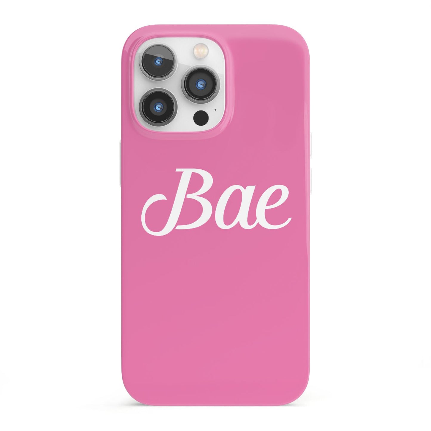 Valentines Bae Text Pink iPhone 13 Pro Full Wrap 3D Snap Case
