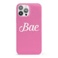 Valentines Bae Text Pink iPhone 13 Pro Max Full Wrap 3D Snap Case