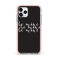 Valentines Be Mine Text Apple iPhone 11 Pro in Silver with Pink Impact Case