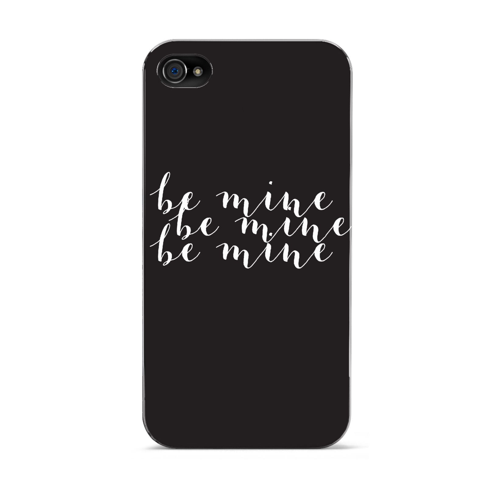 Valentines Be Mine Text Apple iPhone 4s Case