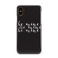 Valentines Be Mine Text Apple iPhone XS 3D Snap Case