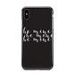 Valentines Be Mine Text Apple iPhone Xs Max 3D Tough Case