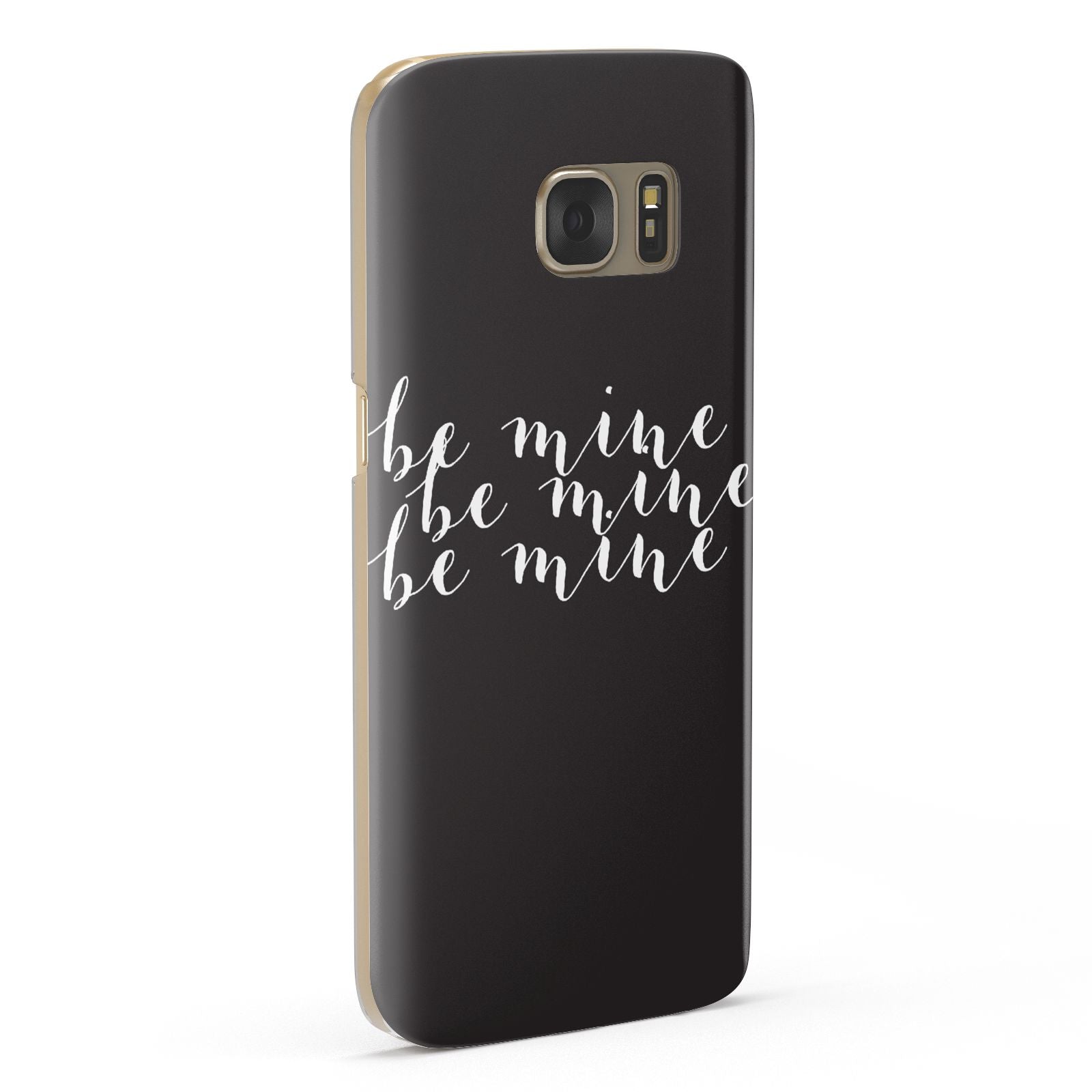 Valentines Be Mine Text Samsung Galaxy Case Fourty Five Degrees