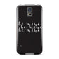 Valentines Be Mine Text Samsung Galaxy S5 Case