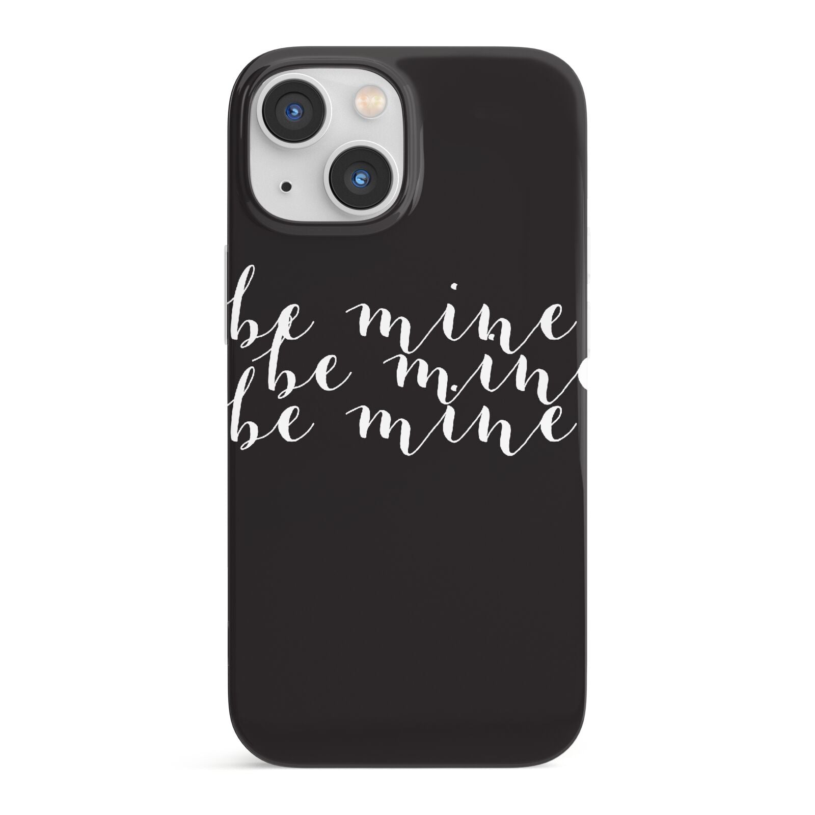 Valentines Be Mine Text iPhone 13 Mini Full Wrap 3D Snap Case