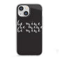 Valentines Be Mine Text iPhone 13 Mini TPU Impact Case with White Edges