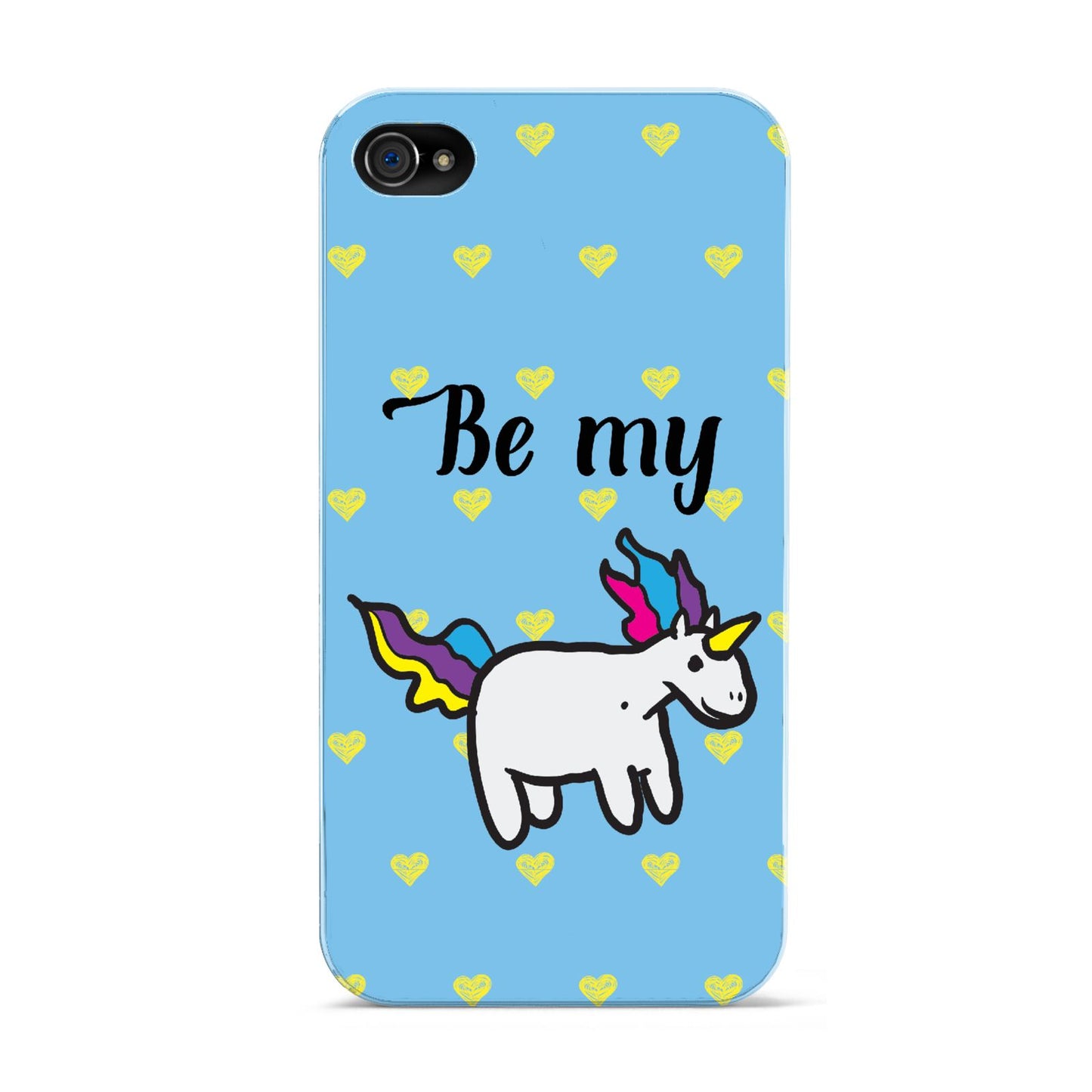 Valentines Be My Unicorn Apple iPhone 4s Case
