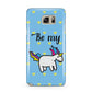 Valentines Be My Unicorn Samsung Galaxy Note 5 Case