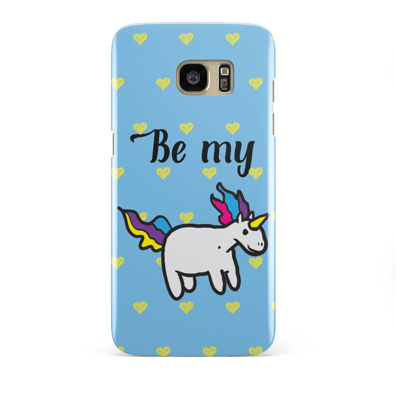 Valentines Be My Unicorn Samsung Galaxy S7 Edge Case