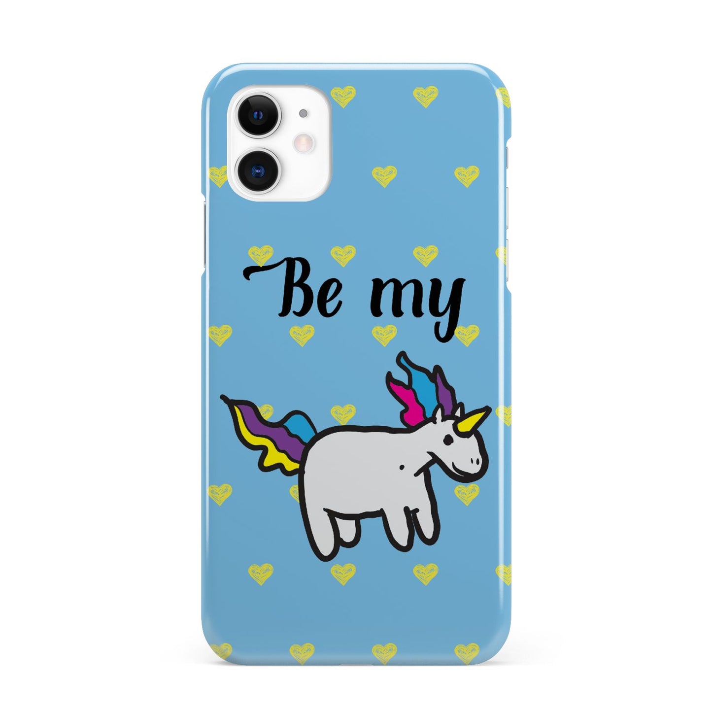 Valentines Be My Unicorn iPhone 11 3D Snap Case