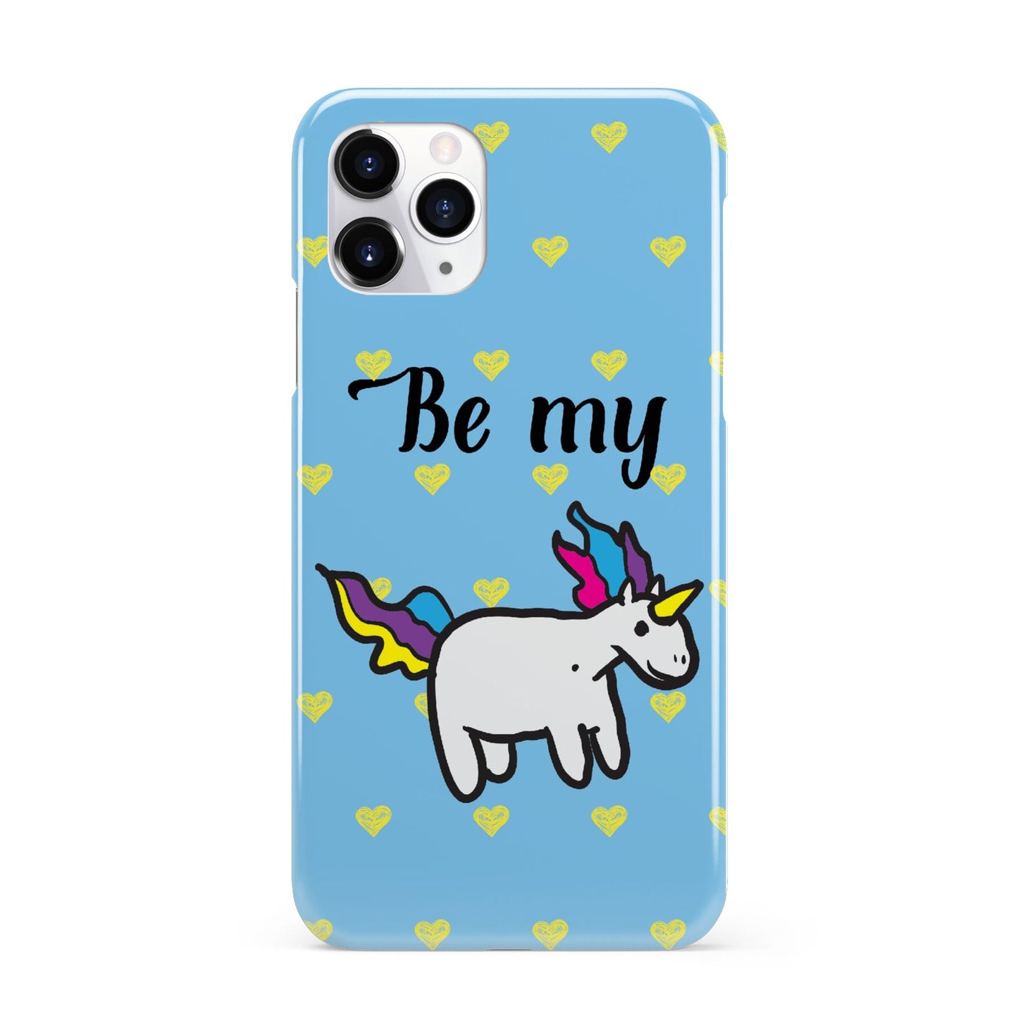 Valentines Be My Unicorn iPhone 11 Pro 3D Snap Case