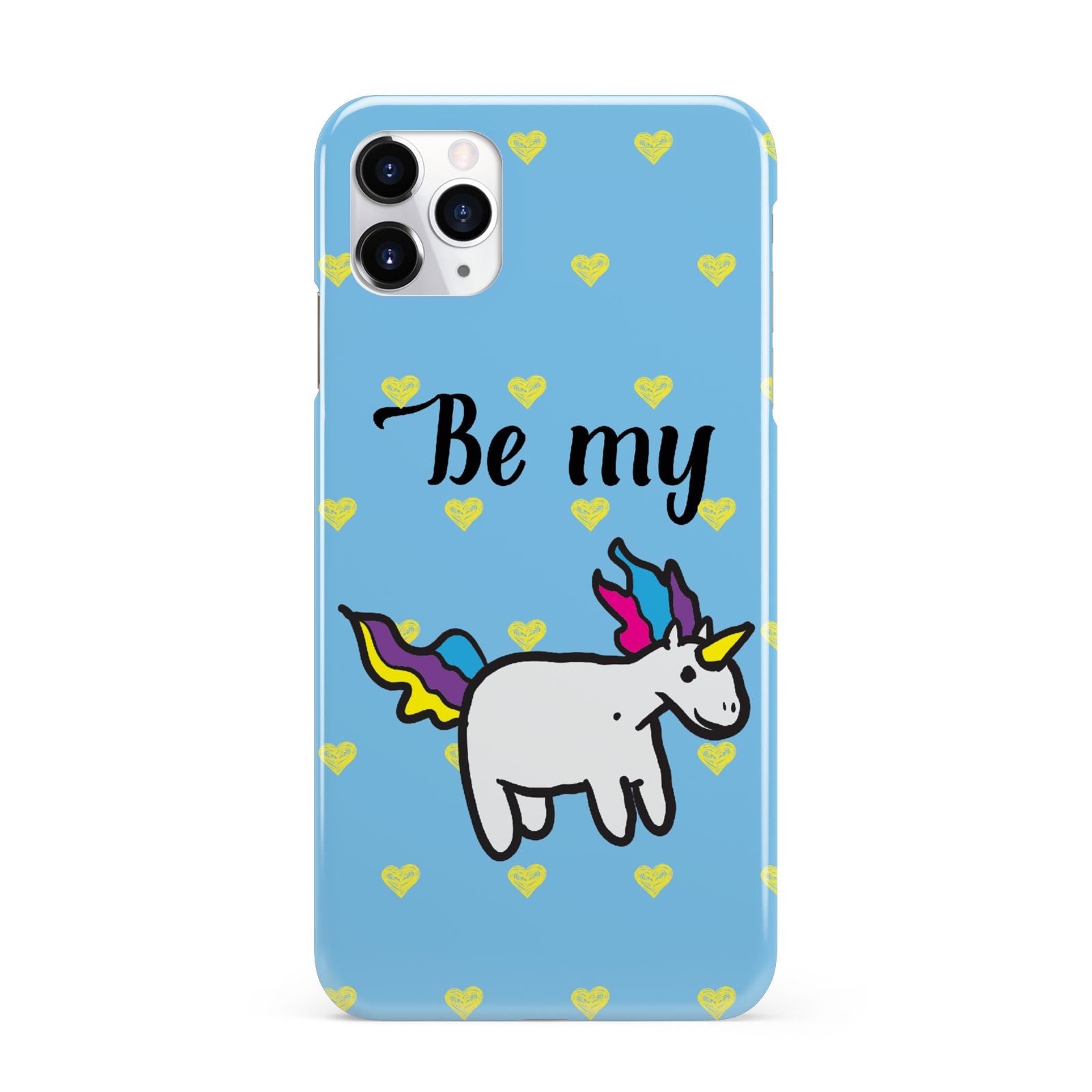 Valentines Be My Unicorn iPhone 11 Pro Max 3D Snap Case