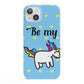 Valentines Be My Unicorn iPhone 13 Full Wrap 3D Snap Case