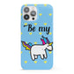 Valentines Be My Unicorn iPhone 13 Pro Max Full Wrap 3D Snap Case