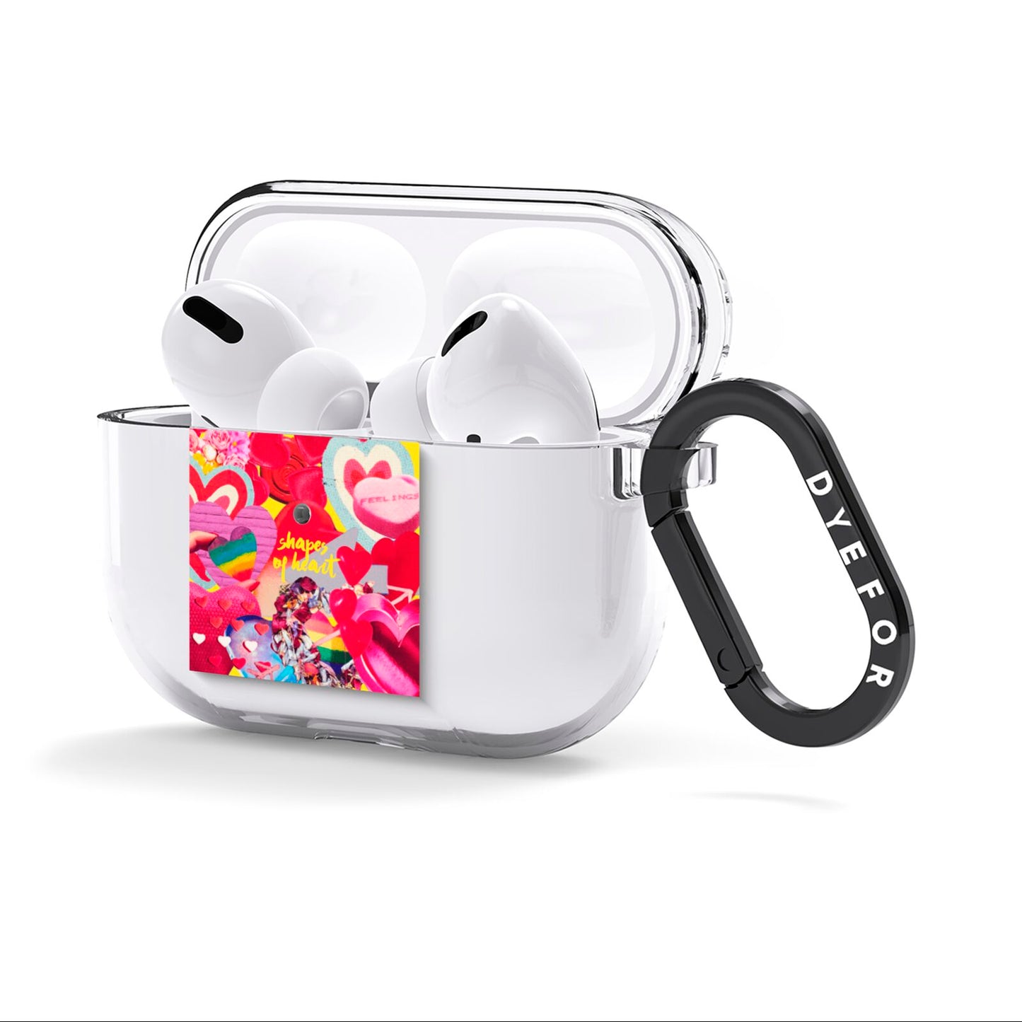 Valentines Cut Outs AirPods Clear Case 3rd Gen Side Image