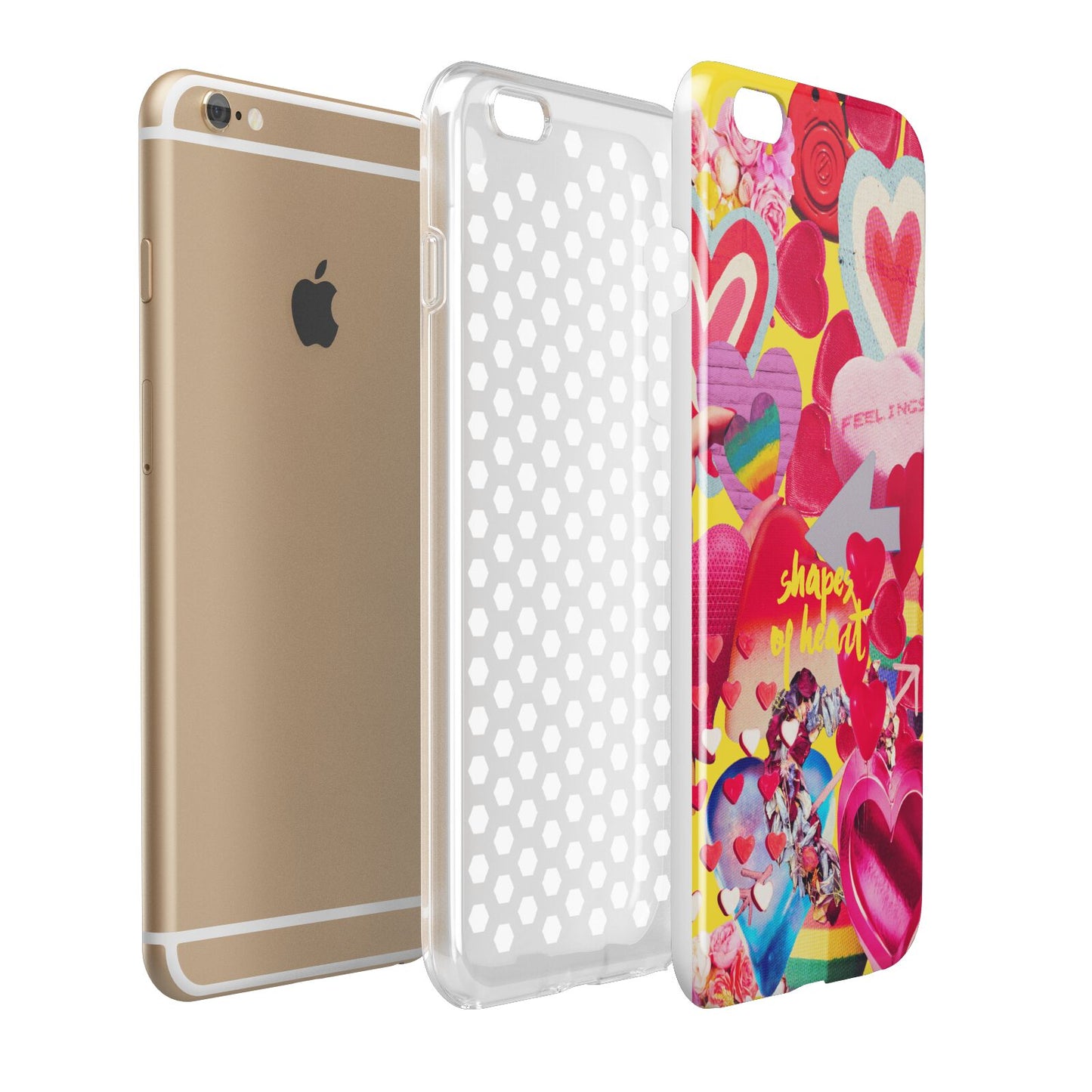 Valentines Cut Outs Apple iPhone 6 Plus 3D Tough Case Expand Detail Image