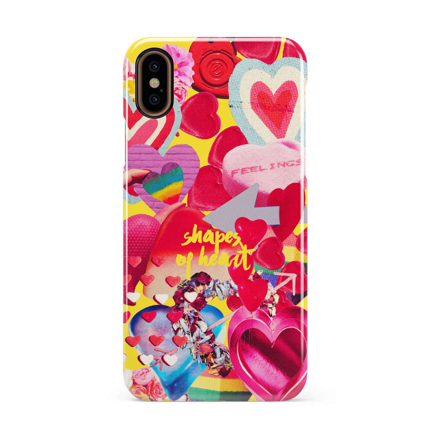 Valentines Cut Outs Apple iPhone XS 3D Snap Case