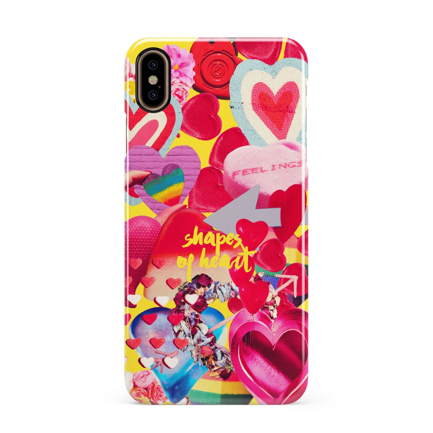 Valentines Cut Outs Apple iPhone Xs Max 3D Snap Case