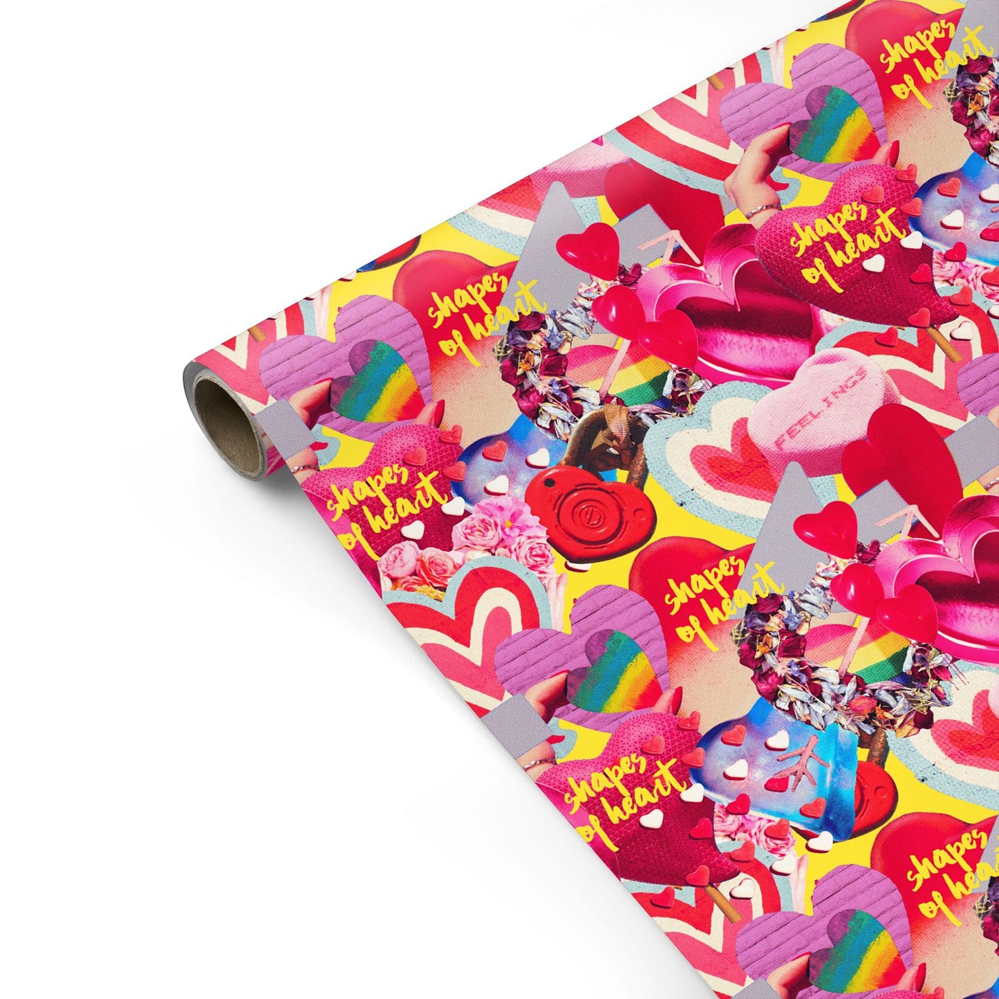 Valentines Cut Outs Personalised Gift Wrap