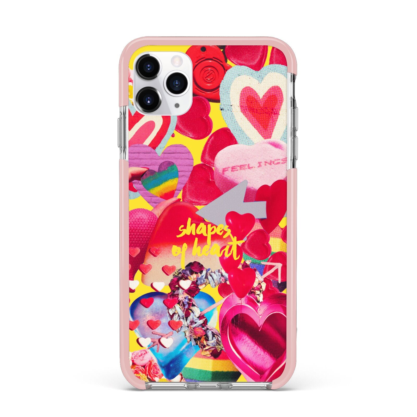 Valentines Cut Outs iPhone 11 Pro Max Impact Pink Edge Case