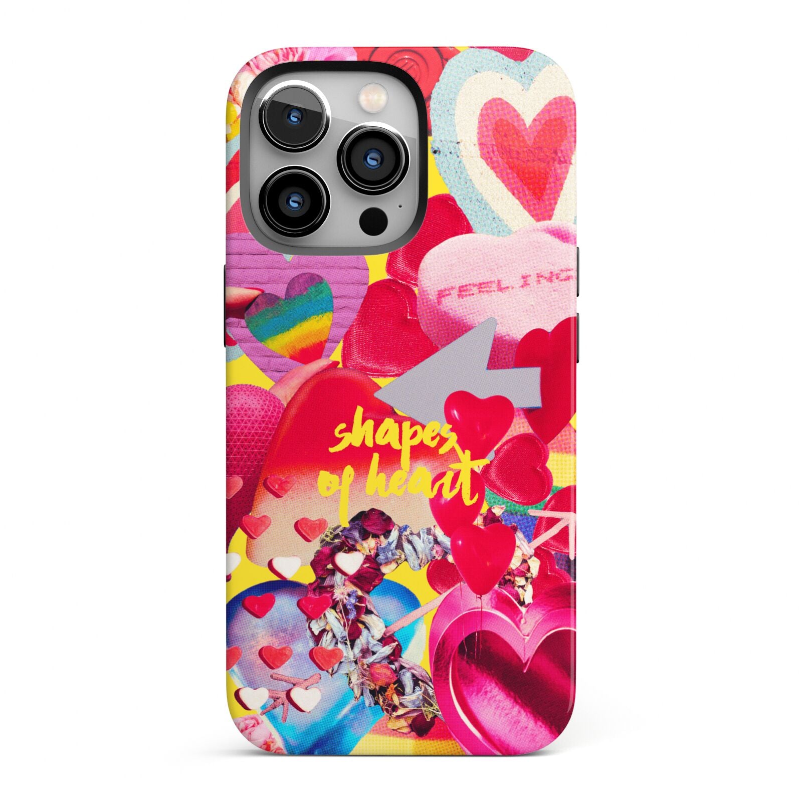 Valentines Cut Outs iPhone 13 Pro Full Wrap 3D Tough Case