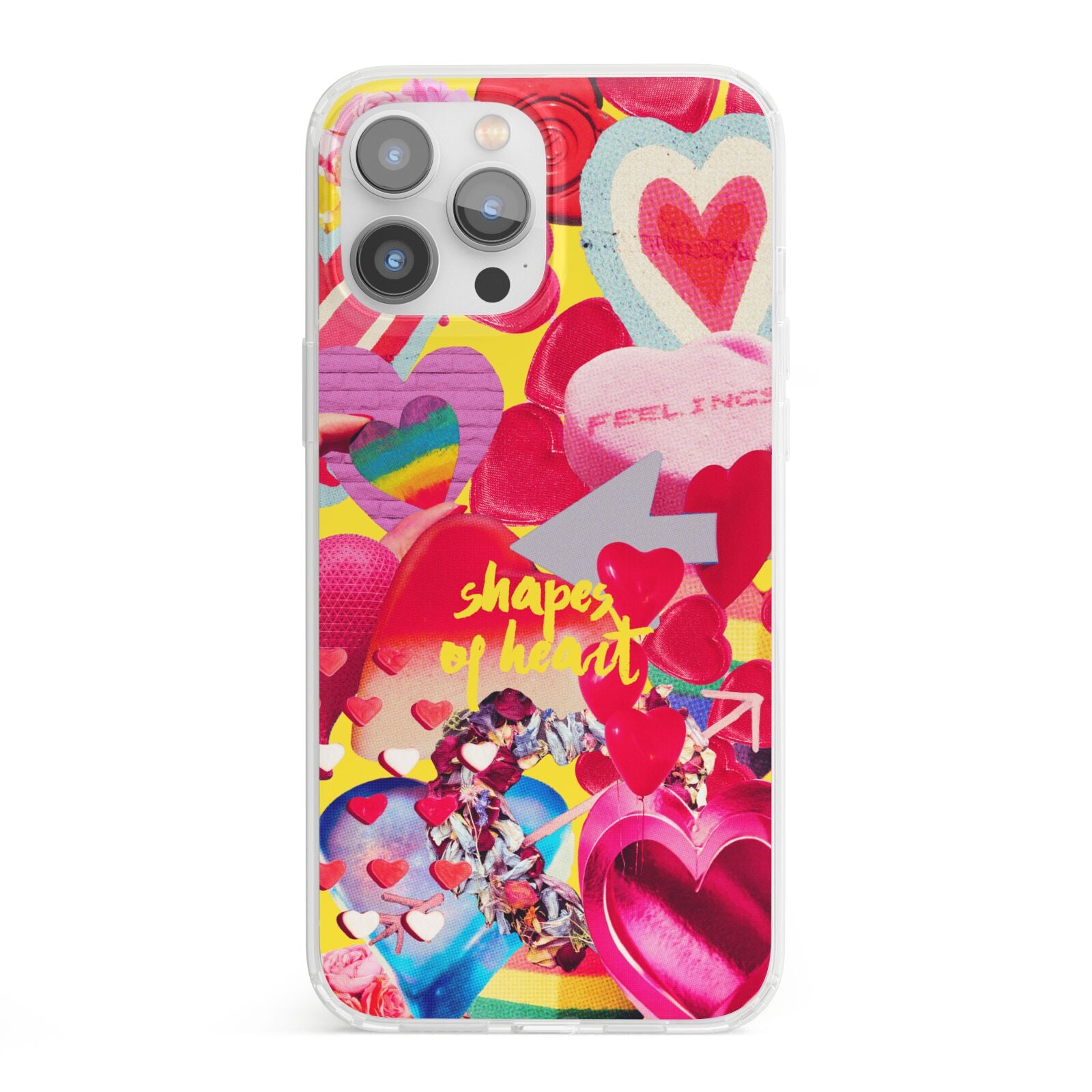 Valentines Cut Outs iPhone 13 Pro Max Clear Bumper Case
