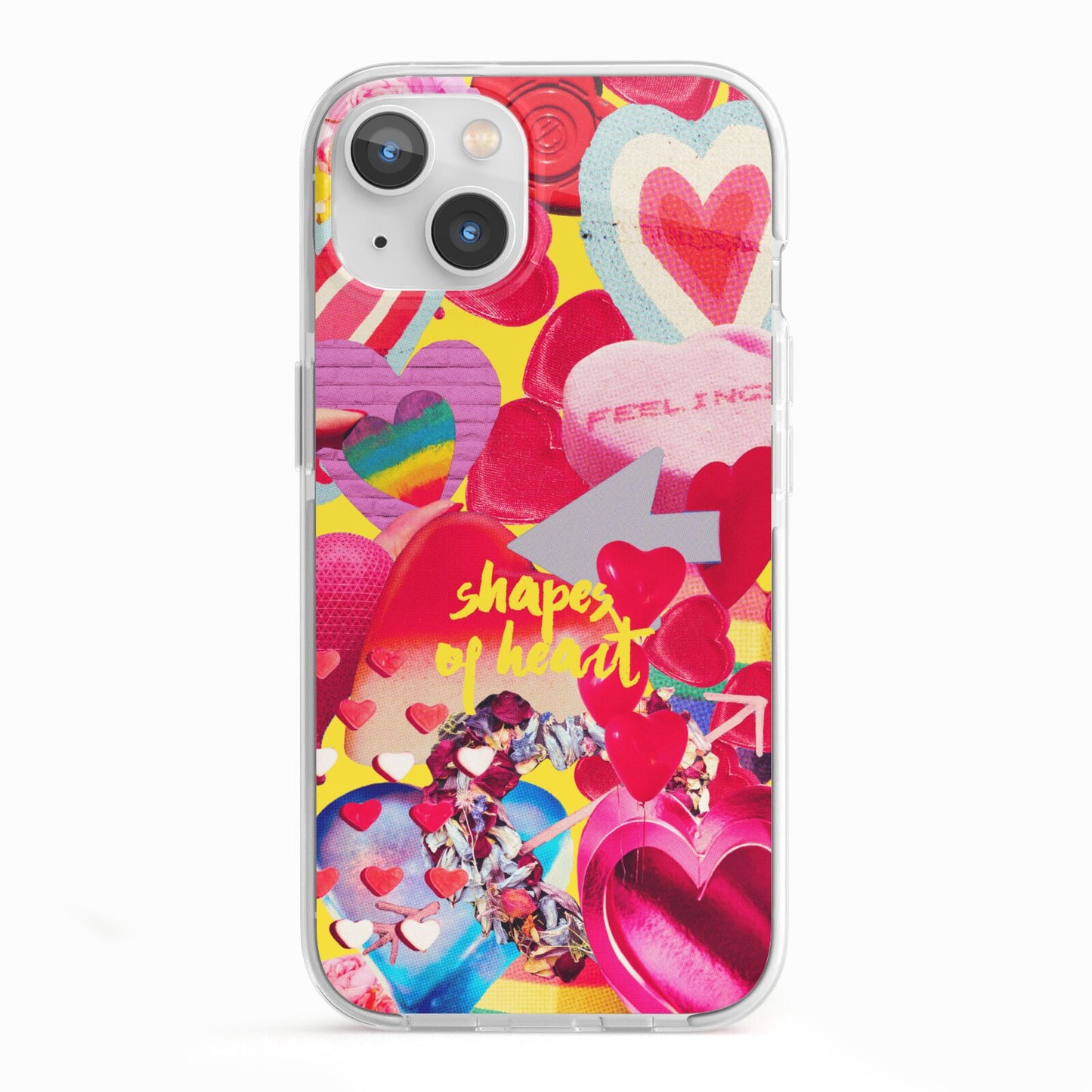 Valentines Cut Outs iPhone 13 TPU Impact Case with White Edges