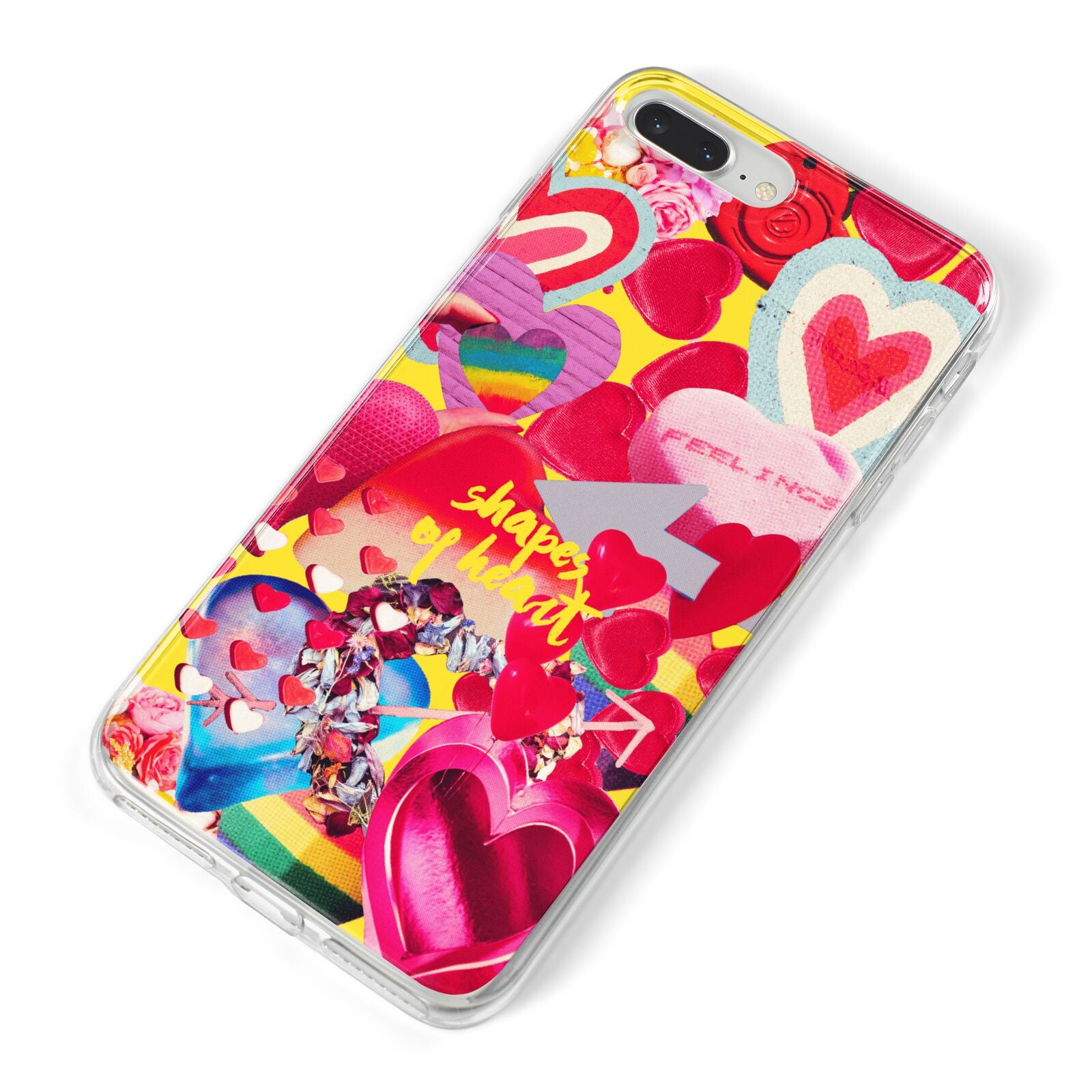 Valentines Cut Outs iPhone 8 Plus Bumper Case on Silver iPhone Alternative Image