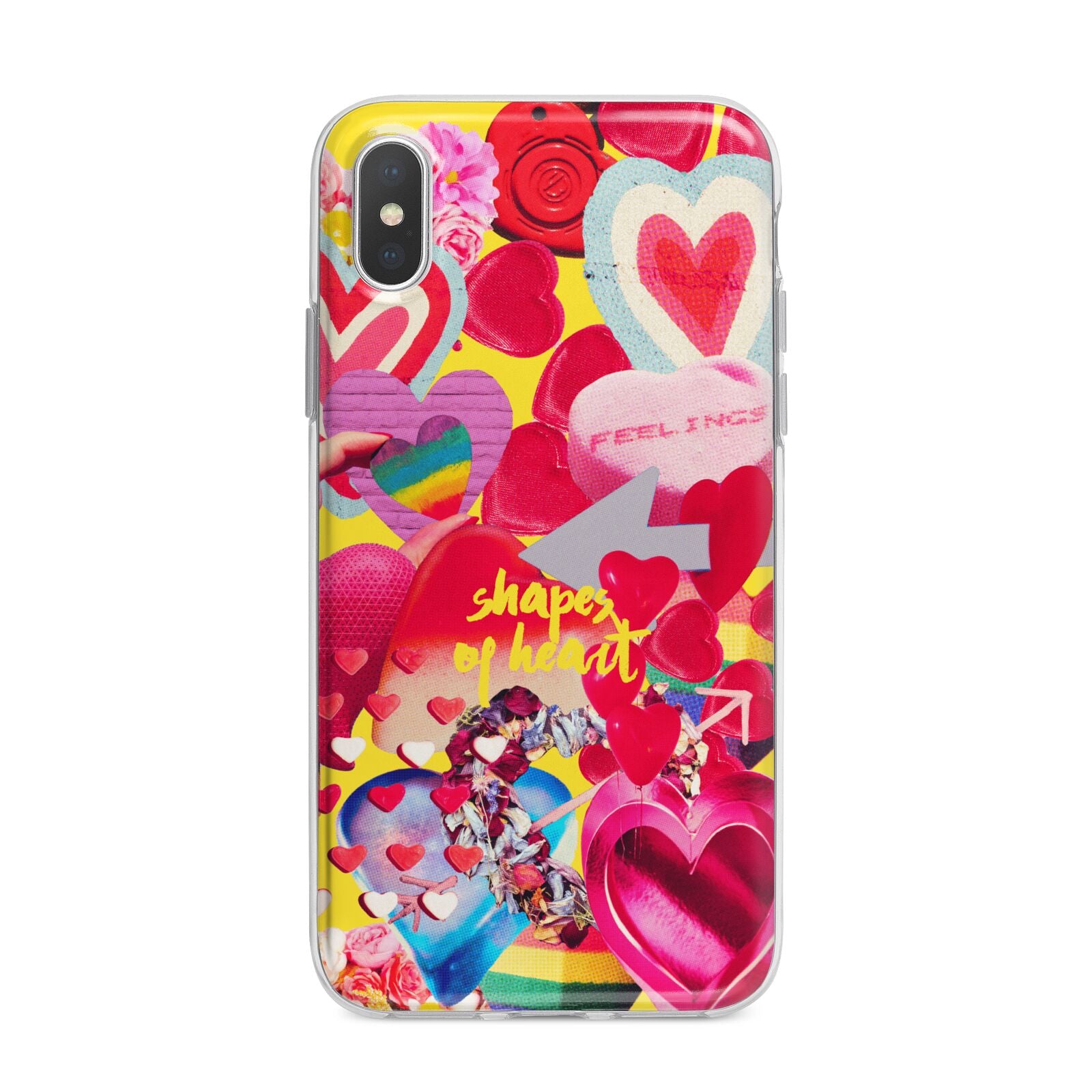 Valentines Cut Outs iPhone X Bumper Case on Silver iPhone Alternative Image 1