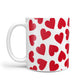 Valentines Day Heart Photo Personalised 10oz Mug Alternative Image 1