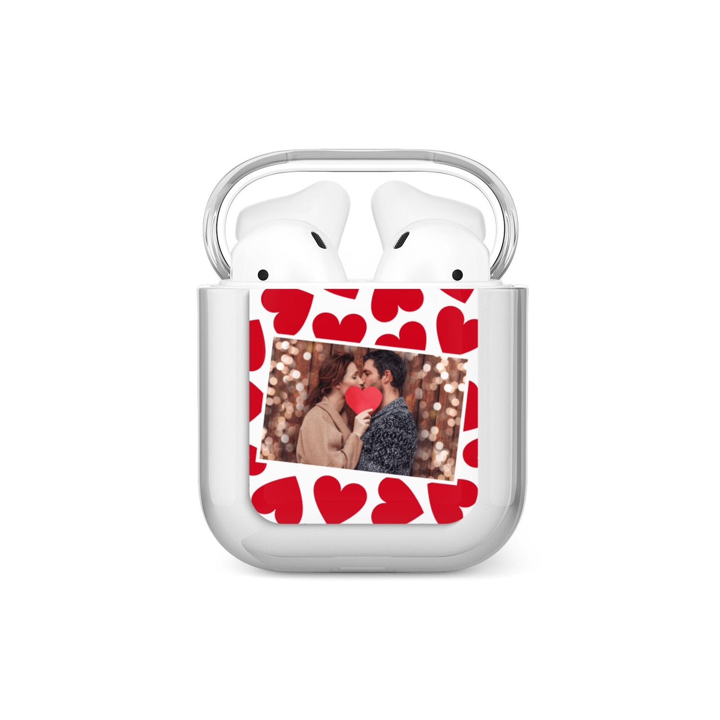 Valentines Day Heart Photo Personalised AirPods Case