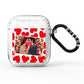 Valentines Day Heart Photo Personalised AirPods Glitter Case