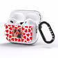 Valentines Day Heart Photo Personalised AirPods Pro Clear Case Side Image