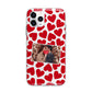 Valentines Day Heart Photo Personalised Apple iPhone 11 Pro Max in Silver with Bumper Case