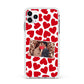Valentines Day Heart Photo Personalised Apple iPhone 11 Pro Max in Silver with White Impact Case
