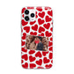 Valentines Day Heart Photo Personalised Apple iPhone 11 Pro in Silver with Bumper Case