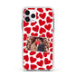 Valentines Day Heart Photo Personalised Apple iPhone 11 Pro in Silver with White Impact Case