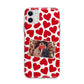 Valentines Day Heart Photo Personalised Apple iPhone 11 in White with Bumper Case