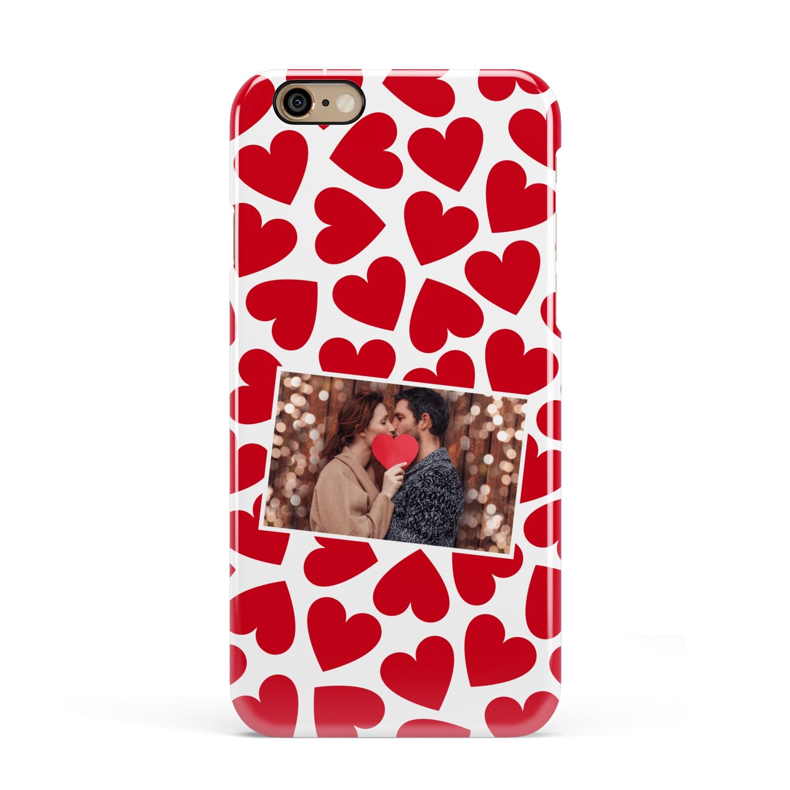 Valentines Day Heart Photo Personalised Apple iPhone 6 3D Snap Case