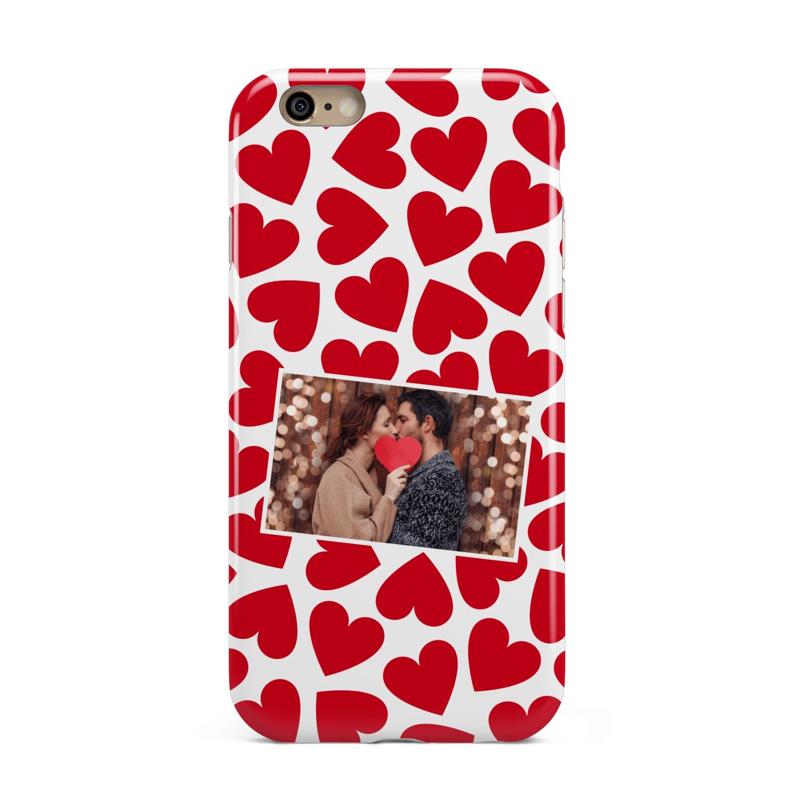 Valentines Day Heart Photo Personalised Apple iPhone 6 3D Tough Case