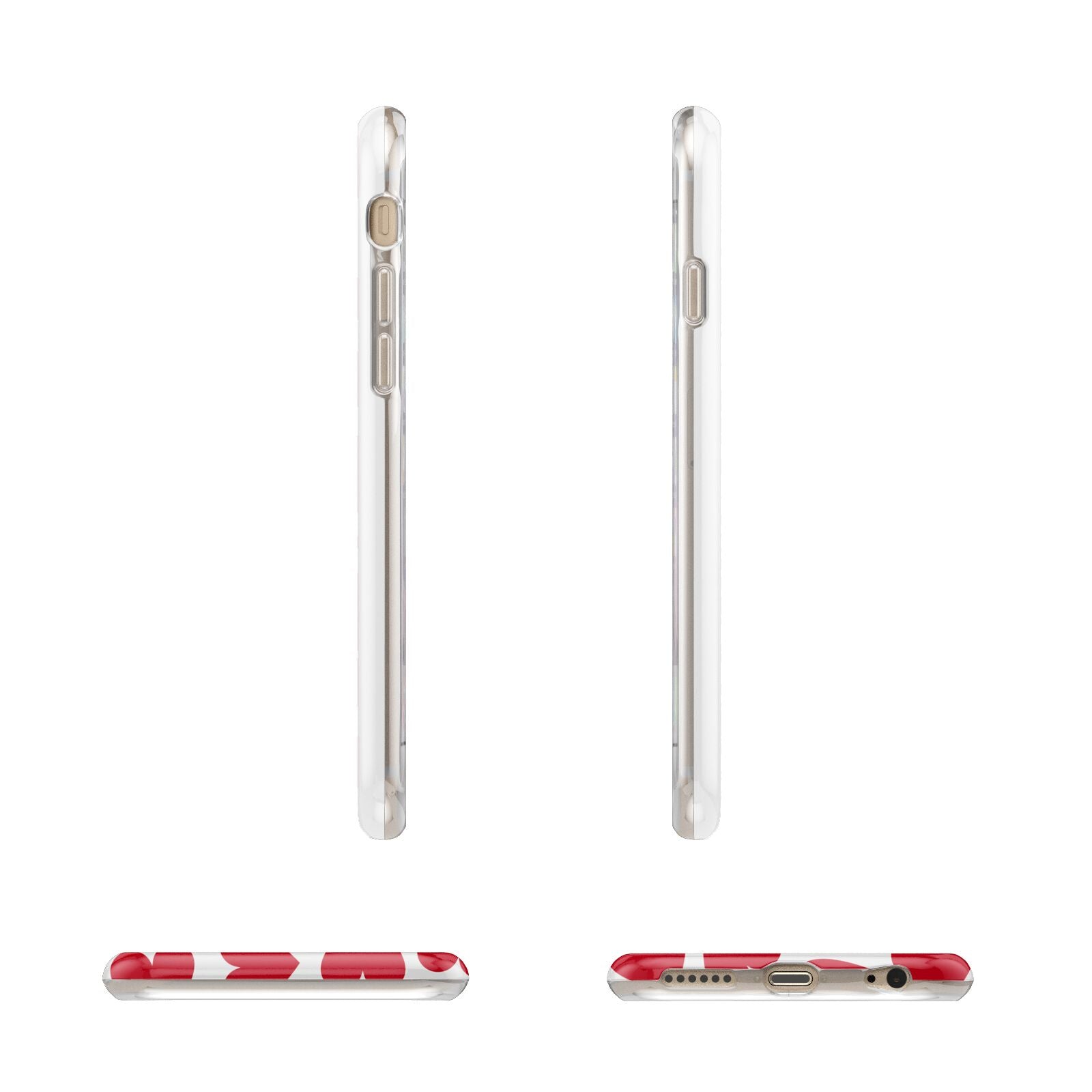 Valentines Day Heart Photo Personalised Apple iPhone 6 3D Wrap Tough Case Alternative Image Angles