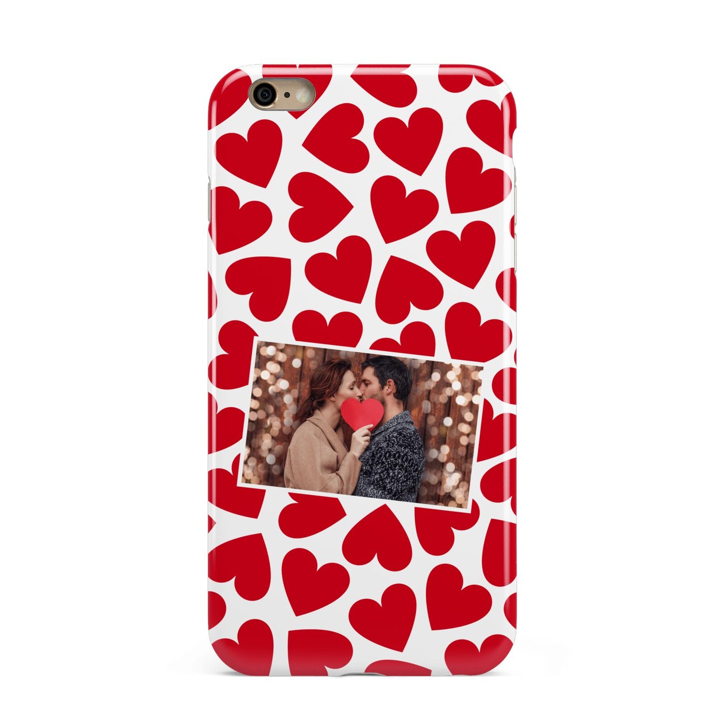 Valentines Day Heart Photo Personalised Apple iPhone 6 Plus 3D Tough Case