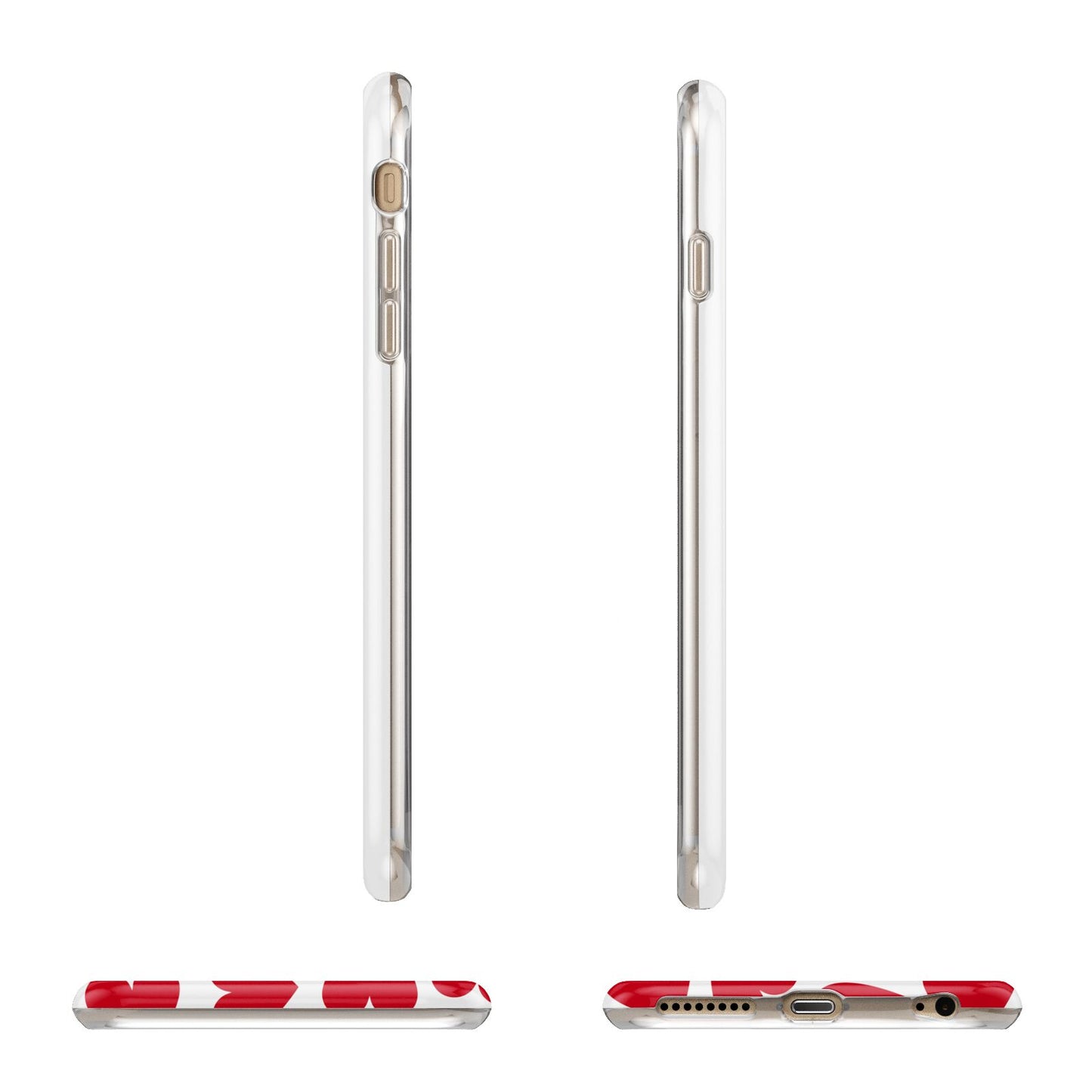 Valentines Day Heart Photo Personalised Apple iPhone 6 Plus 3D Wrap Tough Case Alternative Image Angles