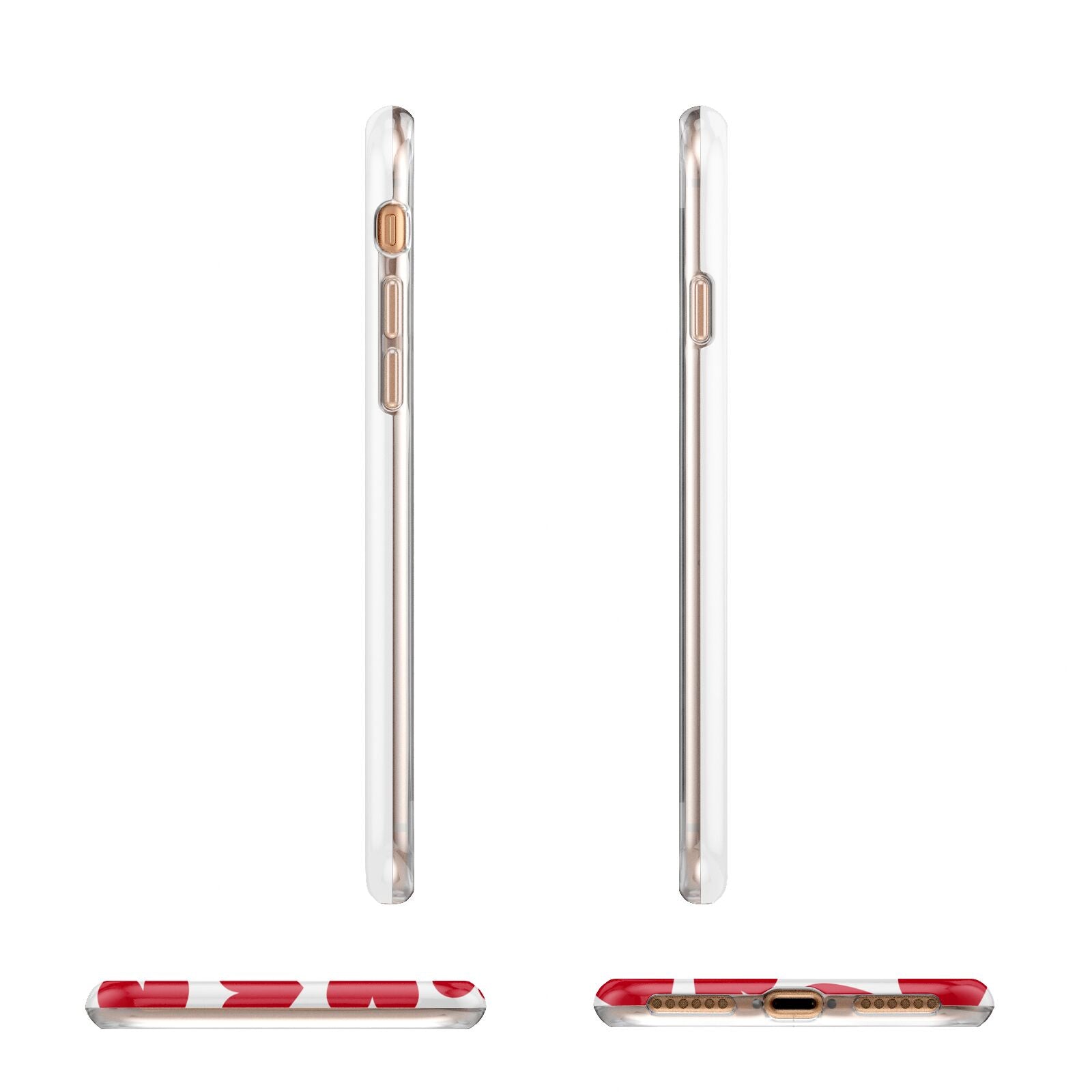 Valentines Day Heart Photo Personalised Apple iPhone 7 8 3D Wrap Tough Case Alternative Image Angles