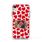 Valentines Day Heart Photo Personalised Apple iPhone XR Impact Case White Edge on Silver Phone