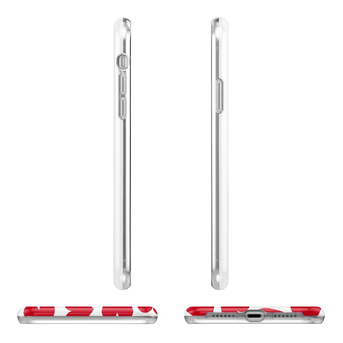 Valentines Day Heart Photo Personalised Apple iPhone XR in White with 3D Wrap Tough Case Alternative Image Angles